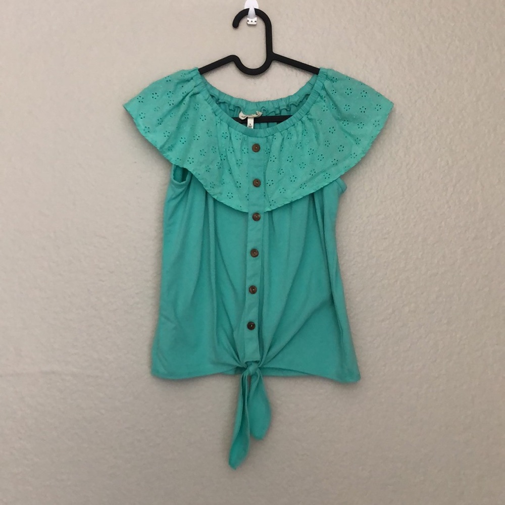 Self esteem girls sleeveless blouse size L